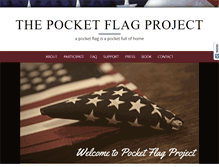 Tablet Screenshot of pocketflagproject.com